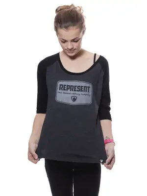 dámske tričká - Dámske tričko s dlhým rukávom REPRESENT GAS STATION - R9W-TLS-1603L - L